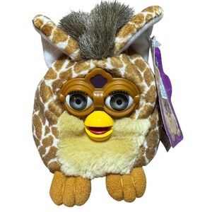 Vintage 1999 Furby Buddies Giraffe Plush Tiger Electronics with Original Tag